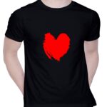 Graphic Printed T-Shirt for Unisex Heart Symbol Tshirt